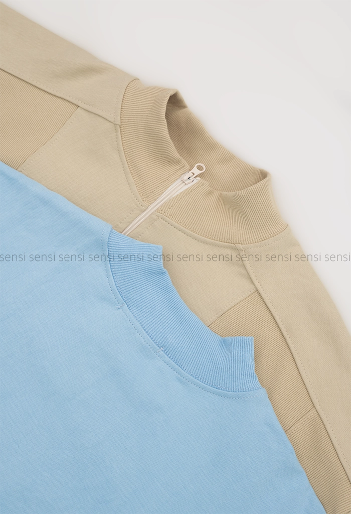 دورس نیم زیپ یقه کبریتی کد1004529